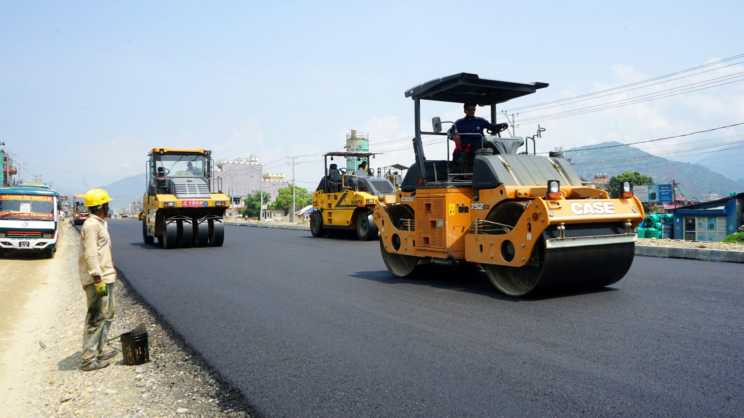 मुग्लिन–मलेखु सडकः एघार किलोमिटर कालोपत्र पूरा